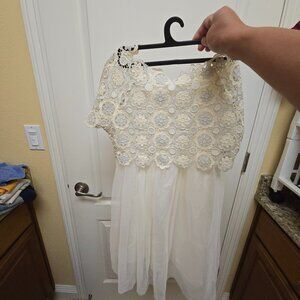 ZARA - Girls Off White Dress, size 11/12